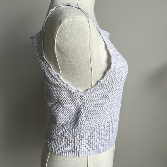Artitzia Wilfred Womens Soft Crochet Knit Breathable Cottagecore Boho Tank Top M - Picture 3 of 8